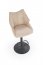 H122 Bar stool, black/beige