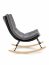 INDIGO rocking chair dark grey/black