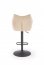 H122 Bar stool, black/beige