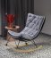 INDIGO rocking chair dark grey/black