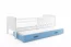 Cubus 2 Bed with two mattresses 200x90 white/blue