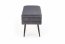 VELVA bench color: grey/black