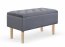 CLEO bench with storage, color: grey