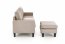 GERSON sofa with ottoman, color: beige