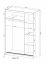 MAJA 1 LUS White 130cm Sliding door wardrobe