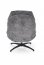 DARIO Lounge chair with footrest ( Gray )