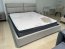 AURORA 160 Dark Grey Bed with box