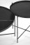 JULIETA Coffee table set black marmor / black