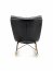 INDIGO rocking chair dark grey/black