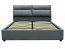 AURORA 160 Dark Grey Bed with box