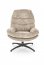 DARIO Lounge chair with footrest ( beige )