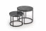 OREO Coffee table set black marmor / black