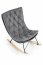 INDIGO rocking chair dark grey/black