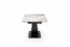 FERNANDO Dining table Extendable White marble / black