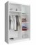 MAJA 1 LUS Graphite 130cm Sliding door wardrobe