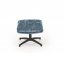 DARIO Lounge chair with footrest ( Blue )