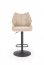 H122 Bar stool, black/beige