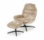 DARIO Lounge chair with footrest ( beige )