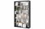 FITT FP1GDP-shelf with lighting-graphite/linear oak/nature/grey gloss