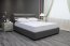 AURORA 140 Dark Grey Bed with box