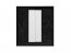 IBX- 200 Sliding door wardrobe (black matte/royal black)