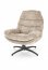 DARIO Lounge chair with footrest ( beige )