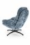 DARIO Lounge chair with footrest ( Blue )