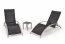 EMBOLO set of 2 sunbeds + table