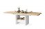 LEXUS 75 sz Extendable table transformer (oak sonoma/white matt)