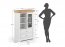 Marone Elite White/tabacco PLMEL04/T Glass-fronted cabinet