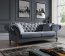 Paris 3S Sofa (magic velvet 2241 grey)