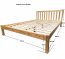 Sen- S-A(012) 140x200 Pine Wooden Bed