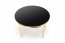 REGINALD_2 Round table - black glass