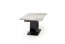 FERNANDO Dining table Extendable White marble / black