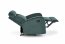 WONDER recliner with rocking function, dark green