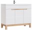 Ilab 825 White cabinet under washbasin 3D 100 cm