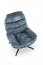 DARIO Lounge chair with footrest ( Blue )