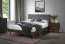 CASSIDY LOZ 160 Divguļamā gulta ar redelēm (pelēks/rieksts)