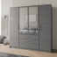 Bali/ D4 Wardrobe with mirror (graphite)