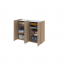 EASY EA-02 Chest 4d with lighting - oak scandi/white gloss