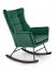 BAZALTO Rocking chair Dark green