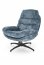 DARIO Lounge chair with footrest ( Blue )