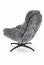 DARIO Lounge chair with footrest ( Gray )