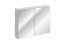 LEONARDO WHITE 84-90-B-2D Mirror Cabinet 