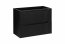 Nova-Black D2 82-80-2S Cabinet Under Washbasin 80 cm 2 Drawers