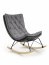 INDIGO rocking chair dark grey/black