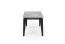 FELIX Dining table (extendable) gray marble / black