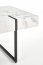 BLANCA Coffee table white marble/black