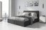 Hilton 160x200 Двуспальная кровать с ящиком для белья (графит)