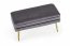 VELVA bench color: grey/gold